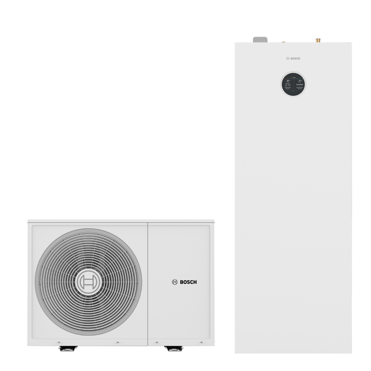 Pompe à chaleur air-eau Bosch Compress 3800i AW 4 kW Monophasé avec module intérieur et ECS 180 L