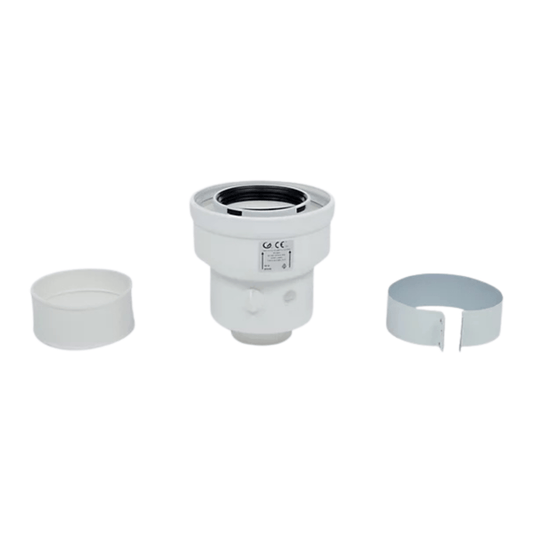 Adaptateur ventouse vertical 60/100 à 80/125 - 074297