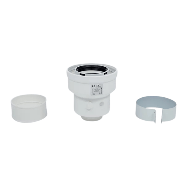 Adaptateur ventouse vertical 60/100 à 80/125 - 074297
