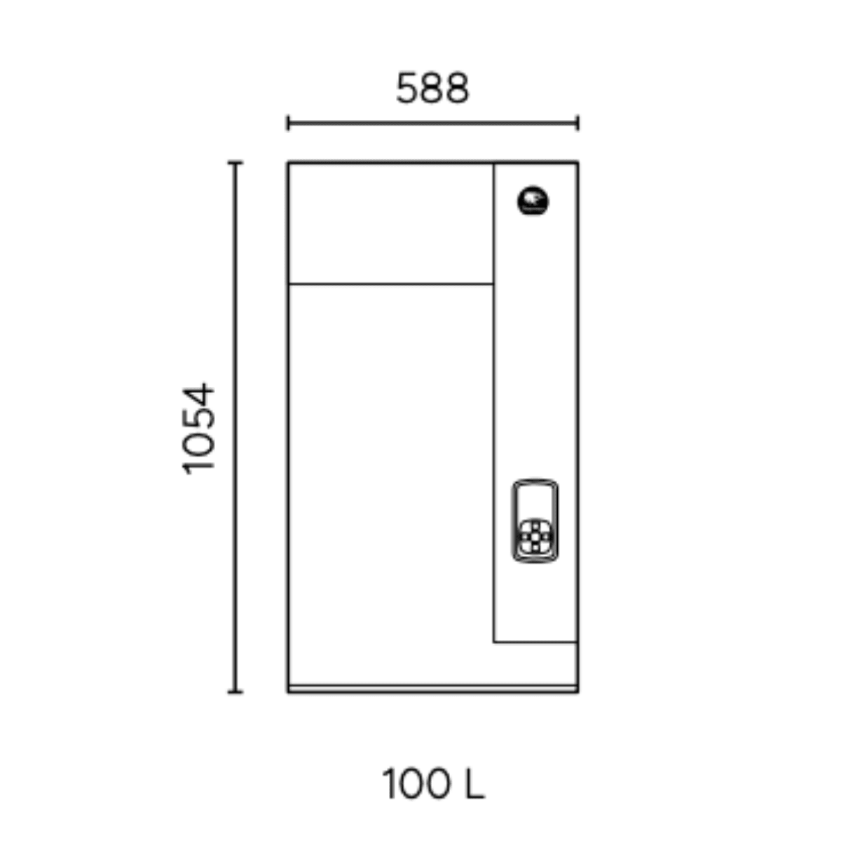 Aéromax 6 vertical mural 100L - Chauffe-eau thermodynamique - 296111