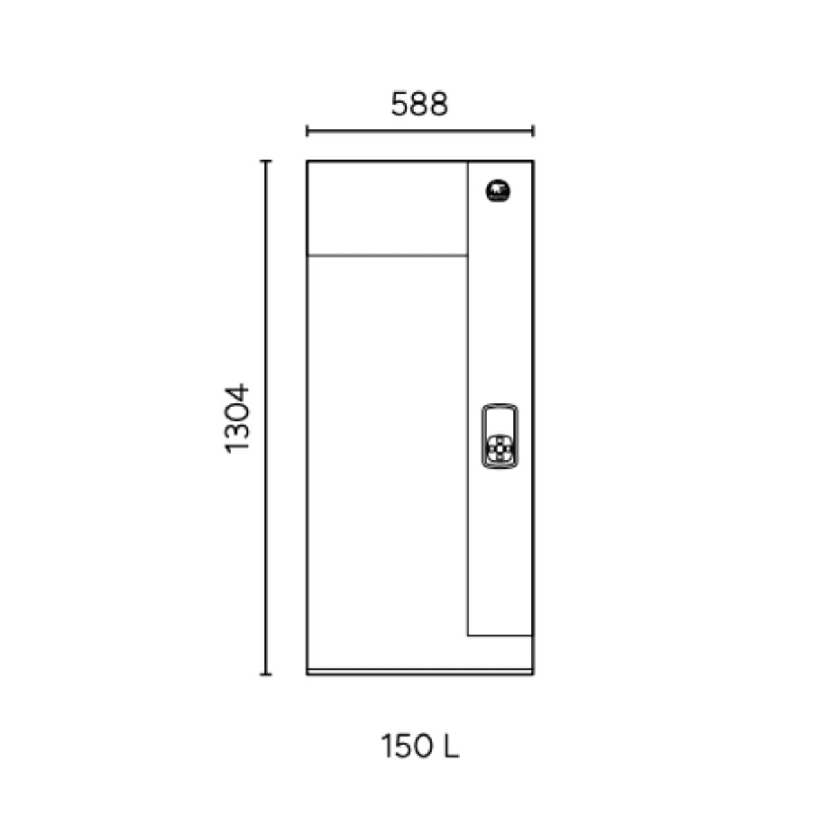 Aéromax 6 vertical mural 150 L - Chauffe-eau thermodynamique - 296112