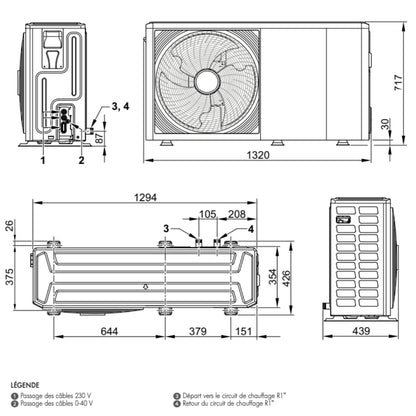 ALEZIO M R32 - 12kW Monophasé - Pompe à chaleur - De Dietrich #7864387