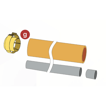 Allonge M Shell Allonge isolée Ø80/125 - 2 m - Intuis – Geoplanete
