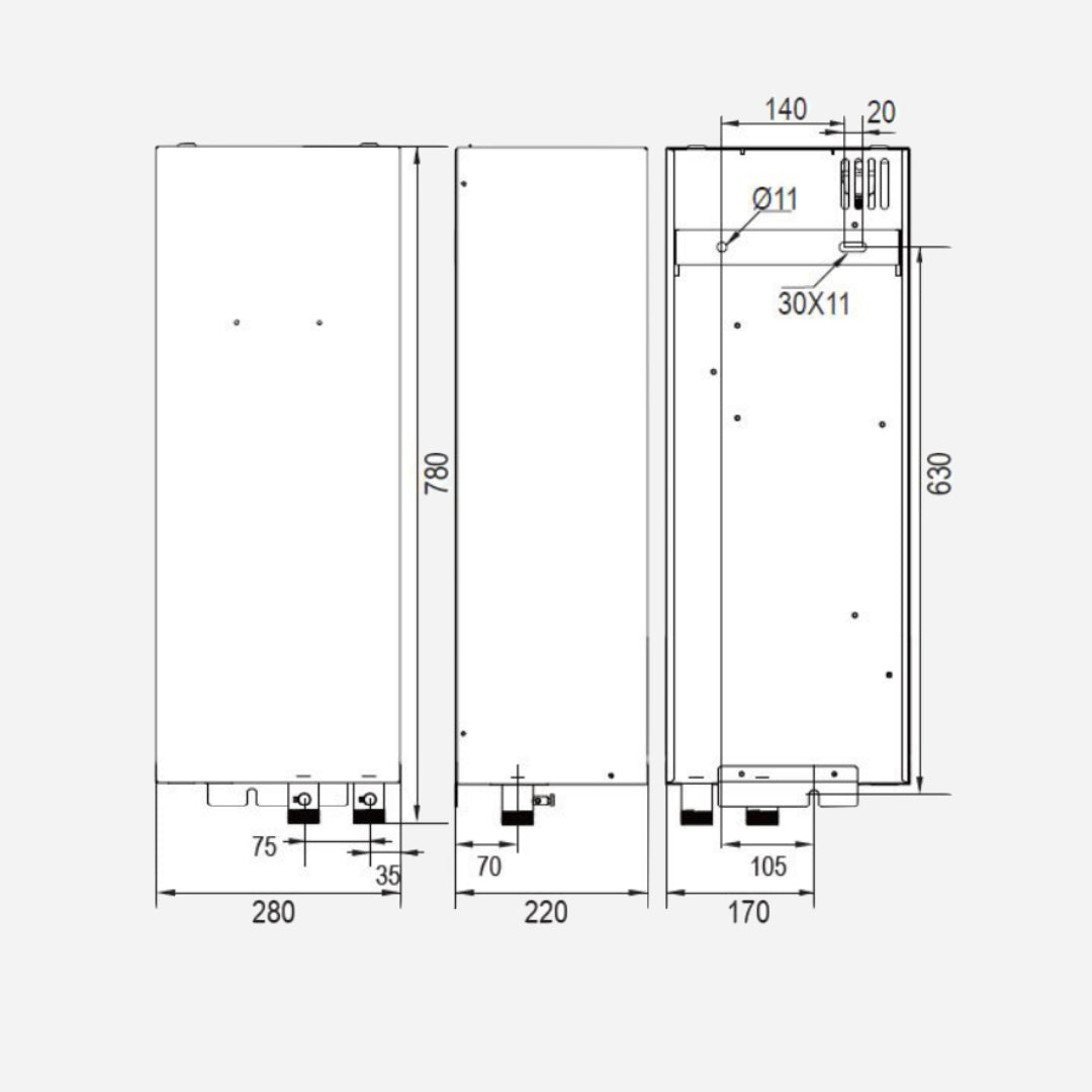 Appoint électrique 4,5 kW triphasé pour Eria M PLUS - Résistance électrique #7798765