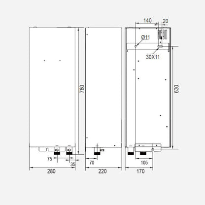 Appoint électrique 4,5 kW triphasé pour Eria M PLUS - Résistance électrique #7798765