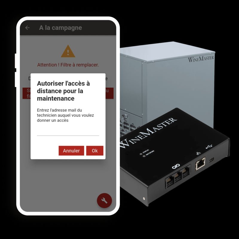 Boitier IOT WINEMASTERCONNECT pour machines prééquipées 