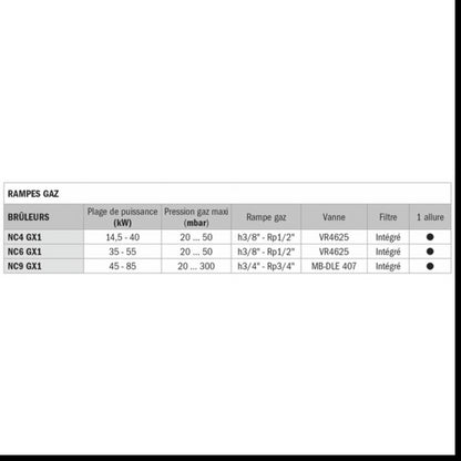Brûleur gaz CB-NC6 GXE