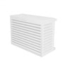 Cache climatiseur et pompe à chaleur Decoclim Alu taille M blanc RAL 9010 - DECOCLIM-23AM9010