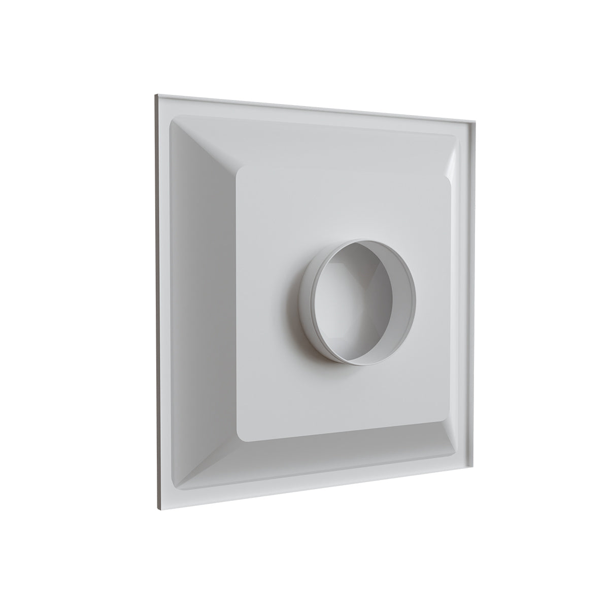 Diffuseur faux-plafond blanc mat Ø 200