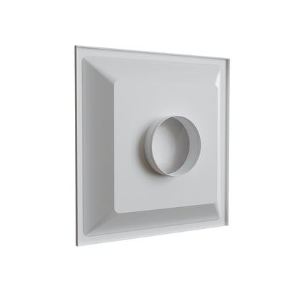 Diffuseur faux-plafond blanc mat Ø 200