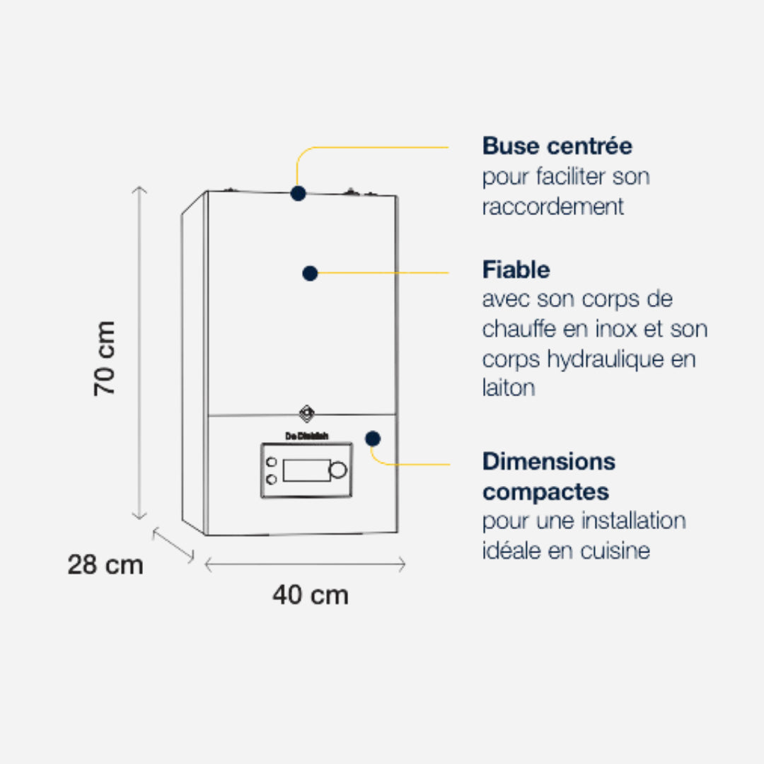 Chaudière MCR 2 35 MI - chauffage et eau chaude micro-accumulée