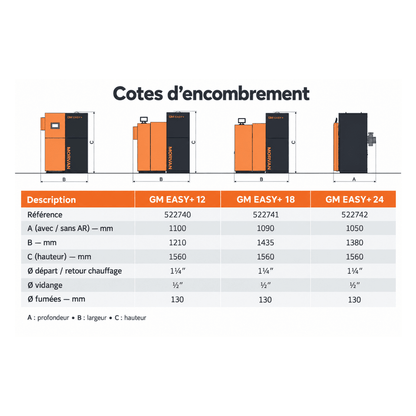 Chaudière à granulés Morvan GM EASY+ 24 kW - 522742