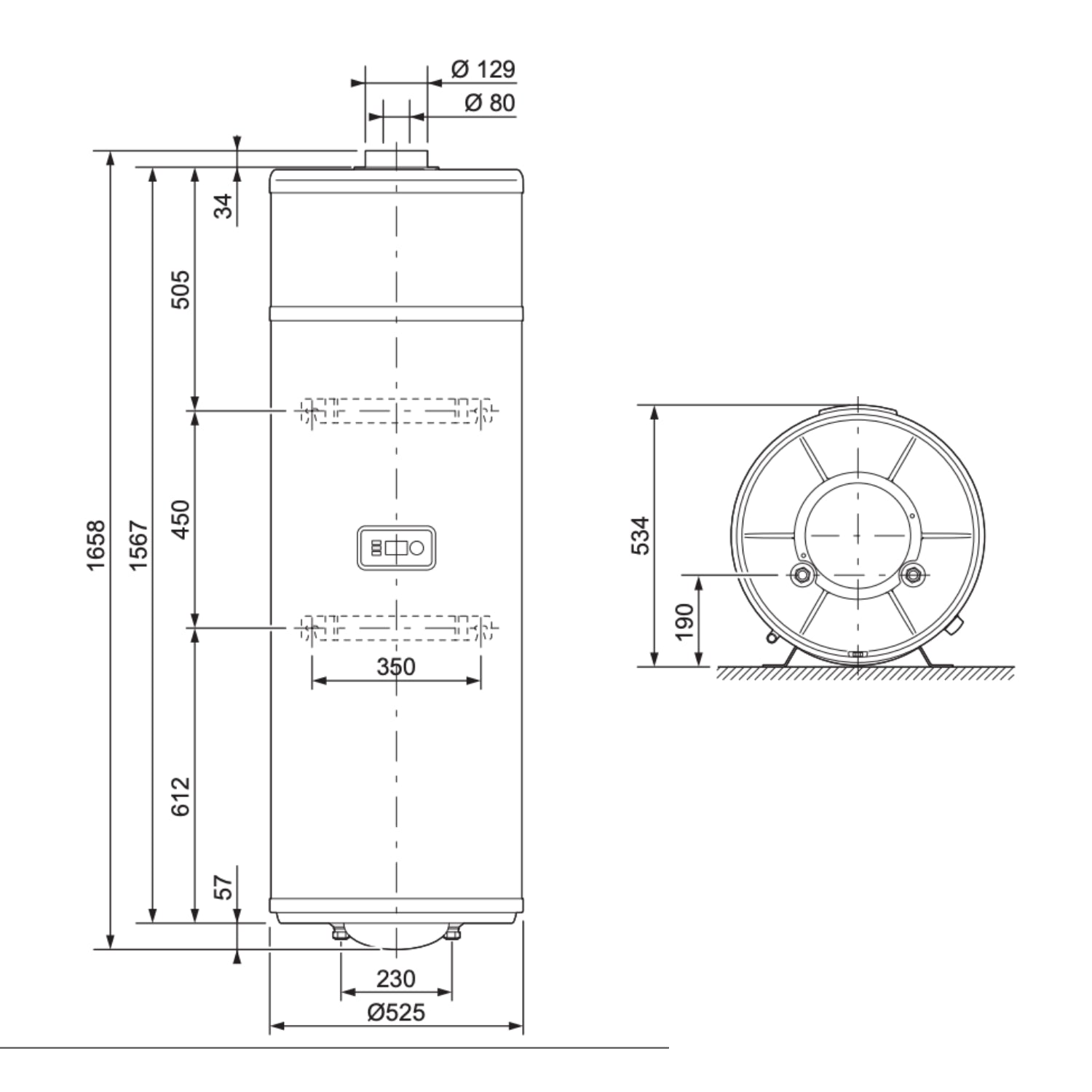 Chauffe-eau thermodynamique MAGNA AQUA 150/3