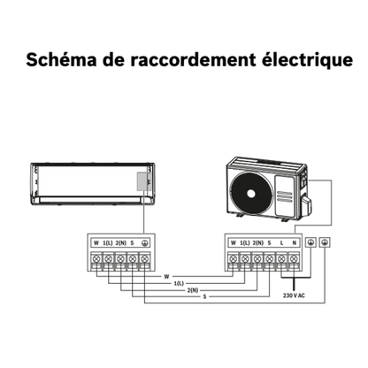Climatisation Bosch Climate 6000iP 3,5 kW R290 réversible - 7 733 704 027