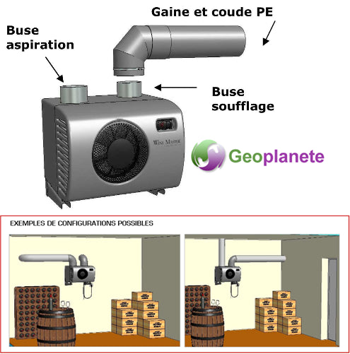 Climatiseur cave à vin WineMaster WineIN25x monobloc gainables