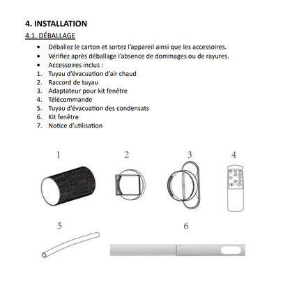 Climatiseur mobile réversible CryoBreeze 2,6 kW - CMR2601