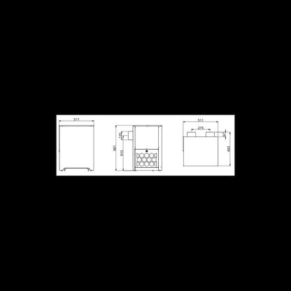 Climatiseur monobloc intégrable Froid + réchauffage Capacité 25 m3 extérieur cave