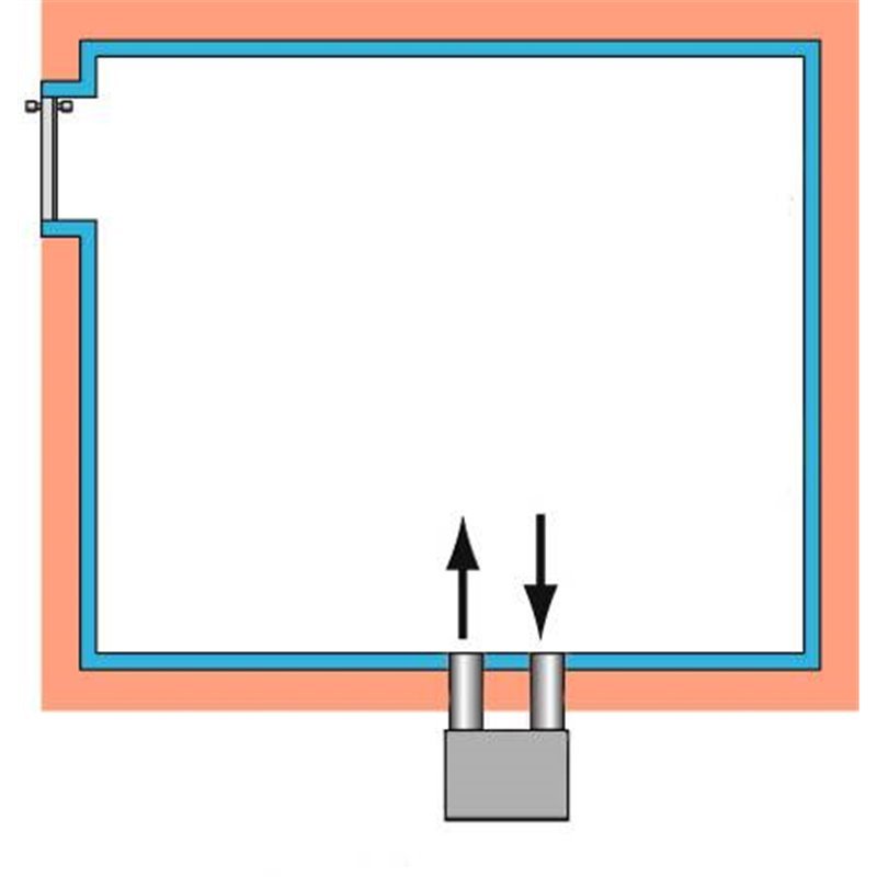 Climatiseur monobloc intégrable Froid + réchauffage Capacité 25 m3 extérieur cave