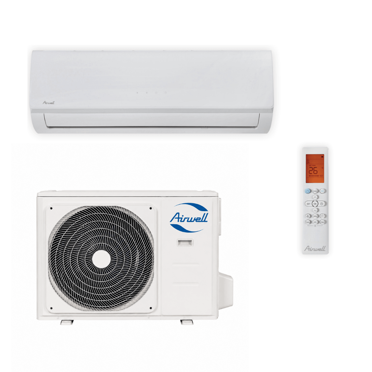 Climatiseur réversible Airwell HDLA Aura 3,5 kW R32 - HDLA-035N-09M25 + YDAA-035H-09M25