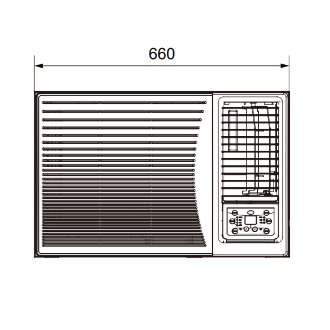 Climatiseur sans groupe extérieur WFAE Window 3,7 kWatts - 7MB050002