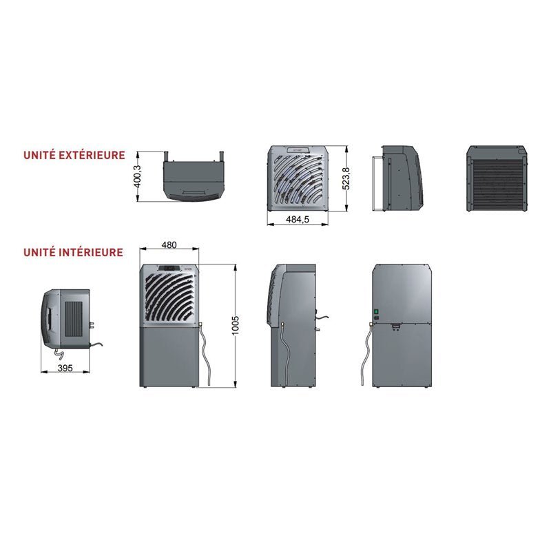 Climatiseur split Liaison préchargée de 8 m 