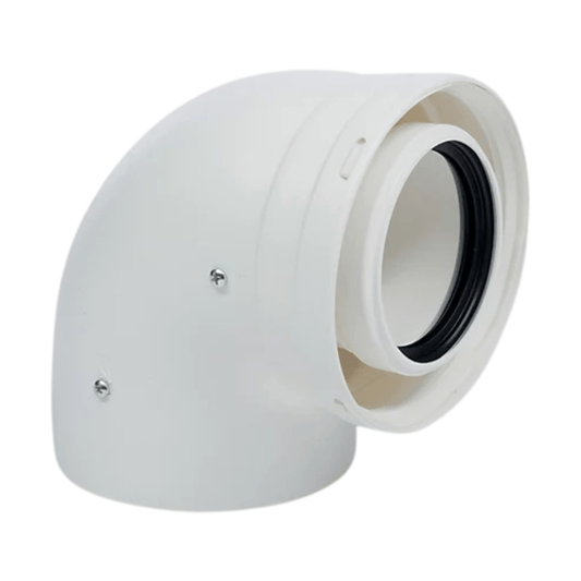 Coude adaptateur ventouse 60/100 à 80/125 - 90° - 074248