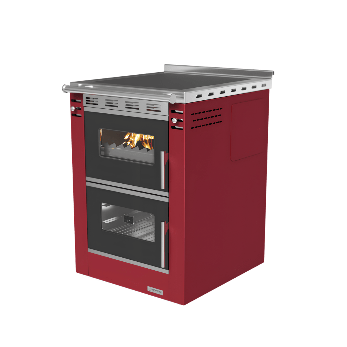 Cuisinière à bois Morvan Cook'R 60 7,5 kW Bordeaux - 526347