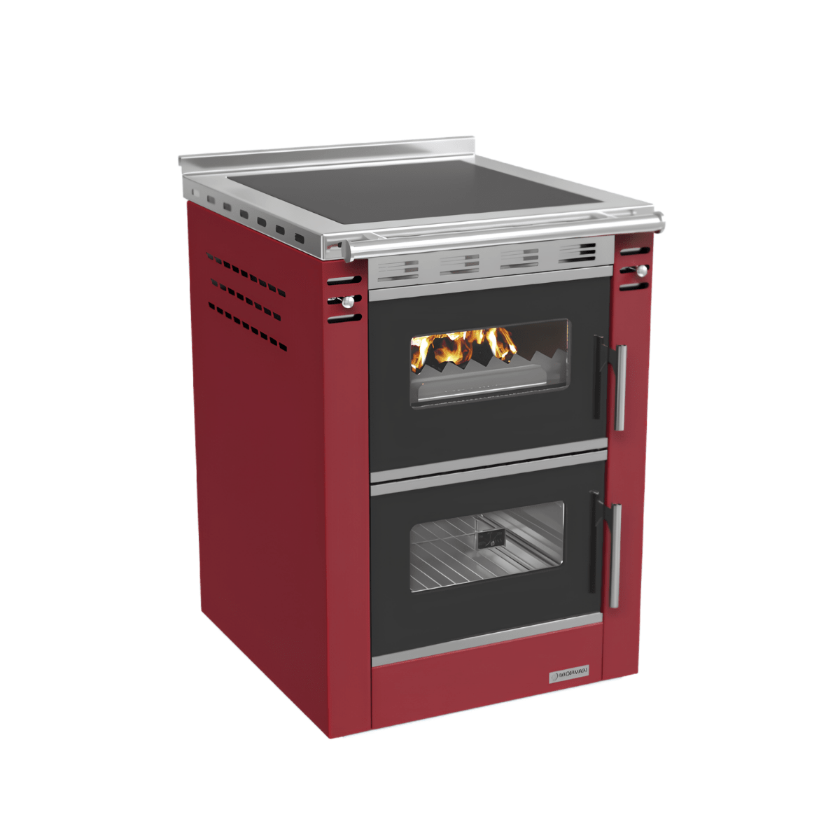 Cuisinière à bois Morvan Cook'R 60 7,5 kW Bordeaux - 526347