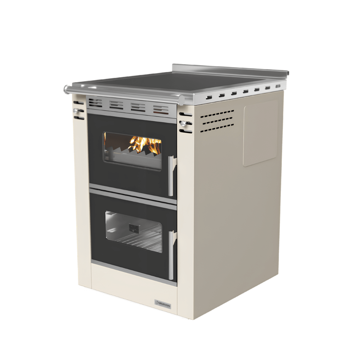 Cuisinière à bois Morvan Cook'R 60 7,5 kW Ivoire - 526345