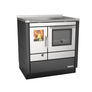 Cuisinière à bois Morvan Cook'R 80 5,2 kW Noir et inox - 526342