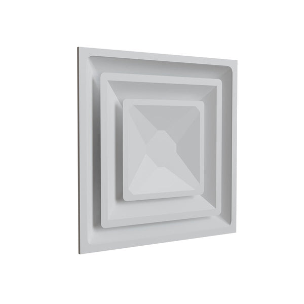 Diffuseur faux-plafond blanc mat Ø 250