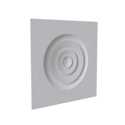Diffuseur faux-plafond blanc mat Ø 200