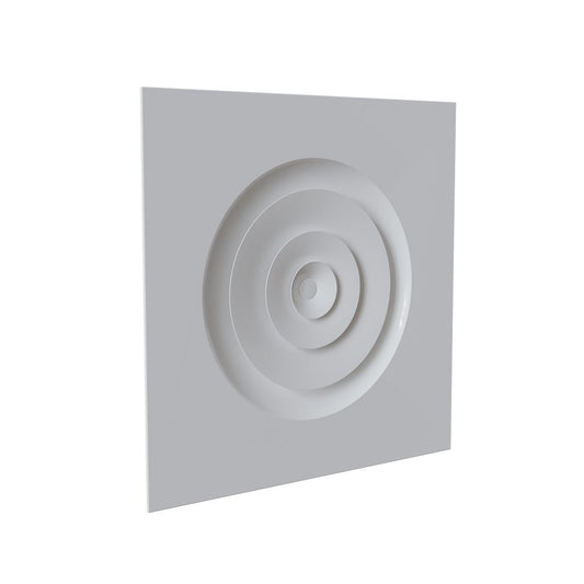 Diffuseur faux-plafond blanc mat Ø 200