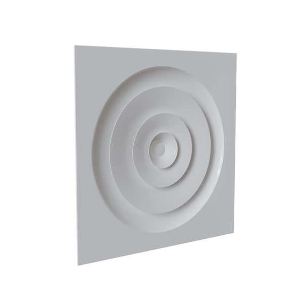Diffuseur faux-plafond blanc mat Ø 250