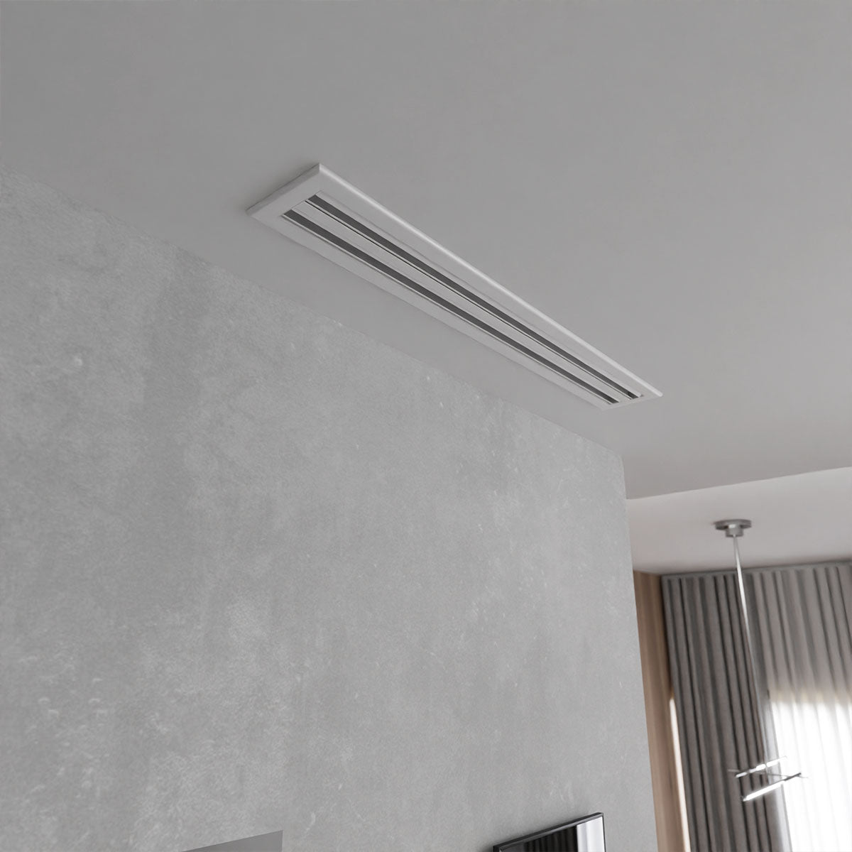 Diffuseur 2 fentes blanc de 1000x100 mm