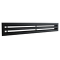 Diffuseur 2 fentes noir de 1000x100 mm