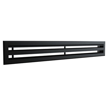Diffuseur 2 fentes noir de 1000x100 mm
