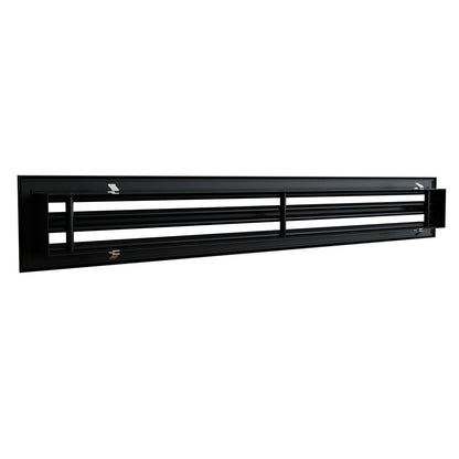 Diffuseur 2 fentes noir de 1000x100 mm