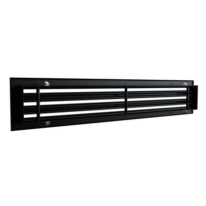 Diffuseur 3 fentes noir de 800 x 150 mm