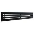 Diffuseur 3 fentes noir de 800 x 150 mm