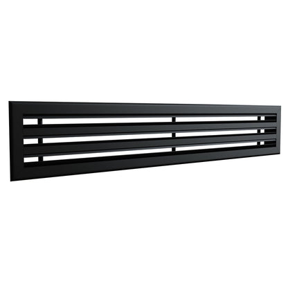 Diffuseur 3 fentes noir de 800 x 150 mm