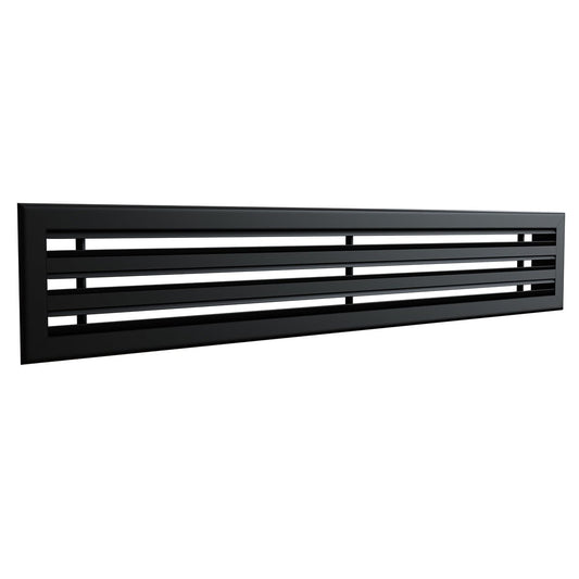 Diffuseur 3 fentes noir de 800 x 150 mm