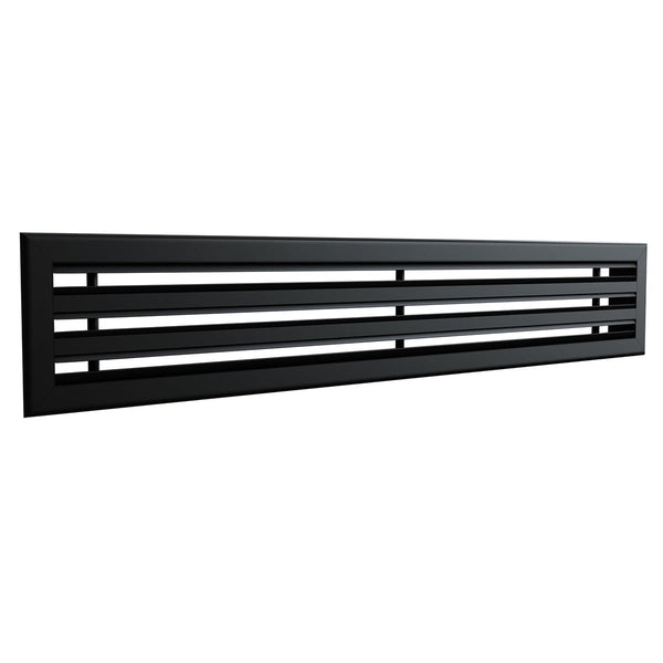 Diffuseur 3 fentes noir de 800 x 150 mm