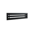 Diffuseur 2 fentes noir de 600 x 100 mm