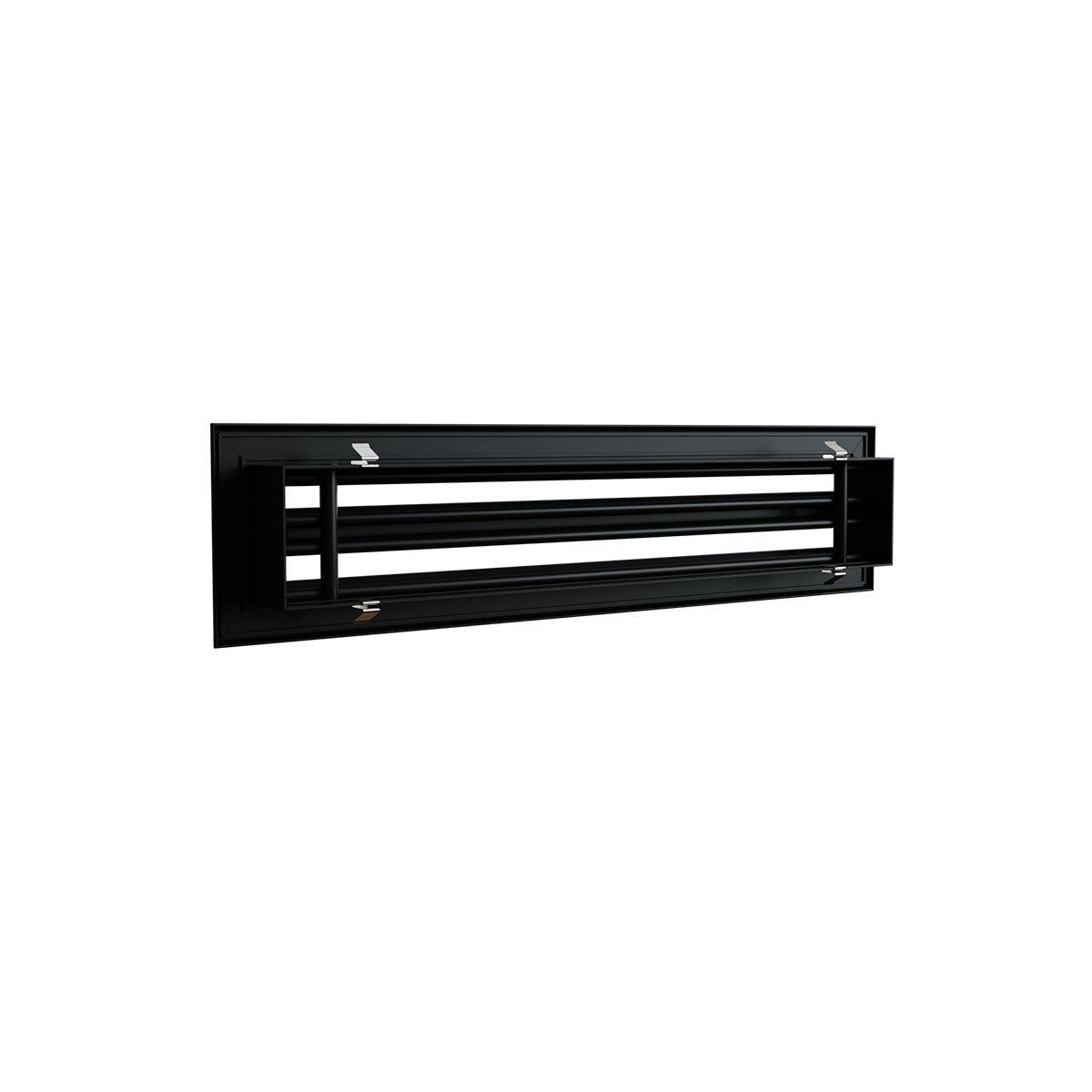 Diffuseur 2 fentes noir de 600 x 100 mm