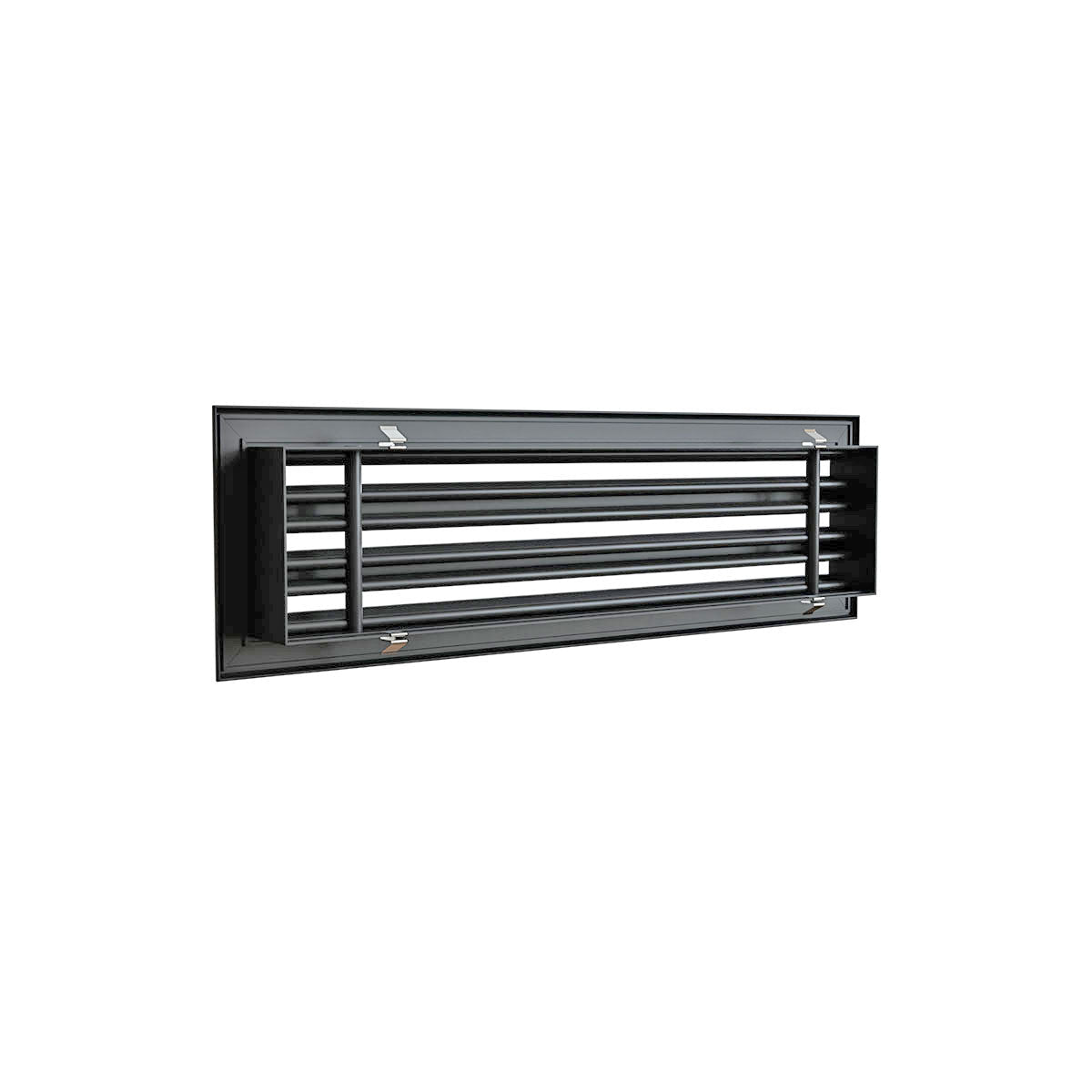 Diffuseur 3 fentes anthracite 600x150 mm