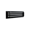 Diffuseur 3 fentes noir de 600 x 150 mm