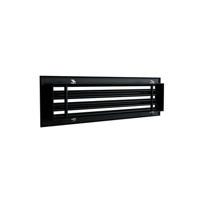 Diffuseur 3 fentes noir de 600 x 150 mm
