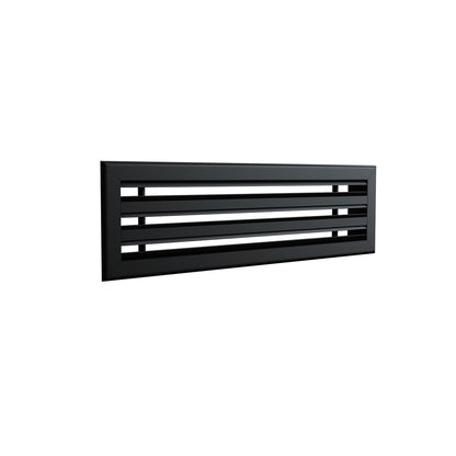 Diffuseur 3 fentes noir de 600 x 150 mm