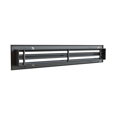 Diffuseur 2 fentes anthracite 800x100 mm